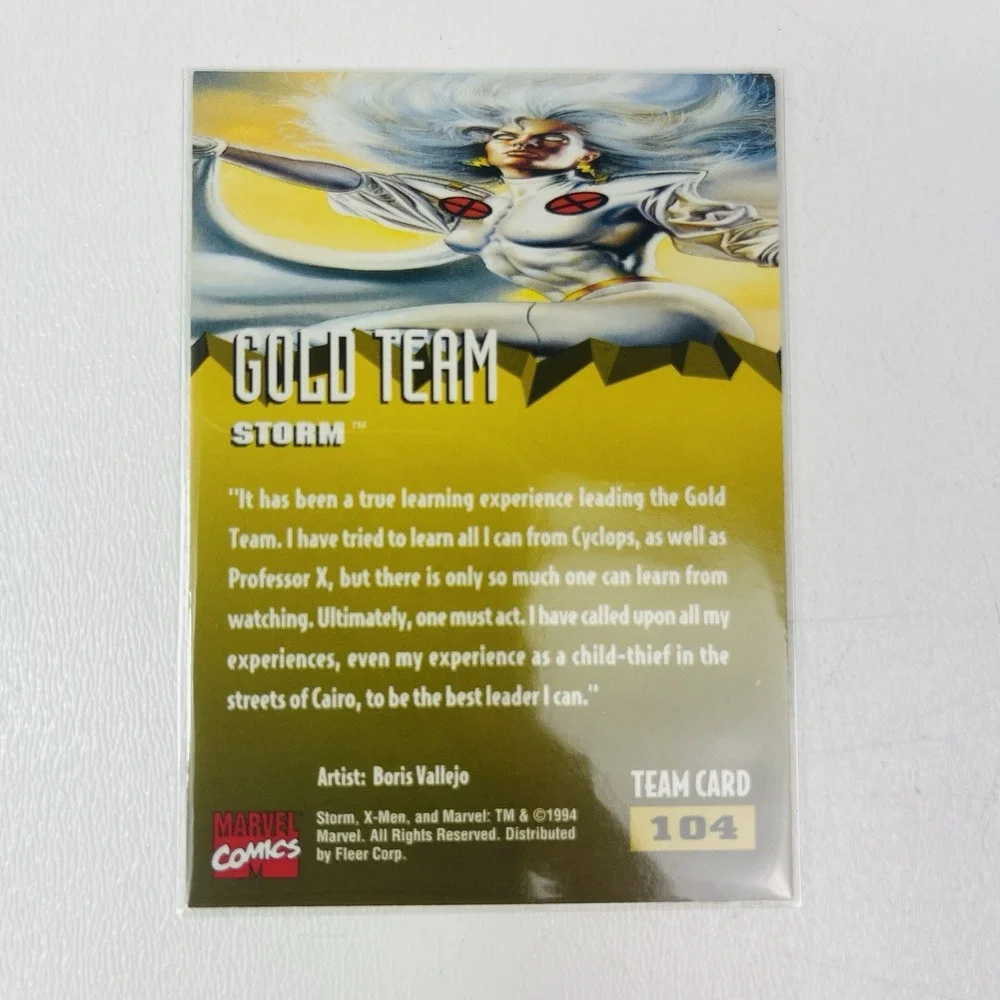 1995 Fleer Ultra‎ Marvel X Men Gold Team 104 Storm Card